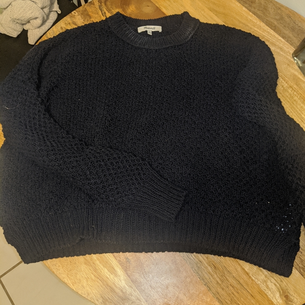 Madwell navy blue chunky sweater